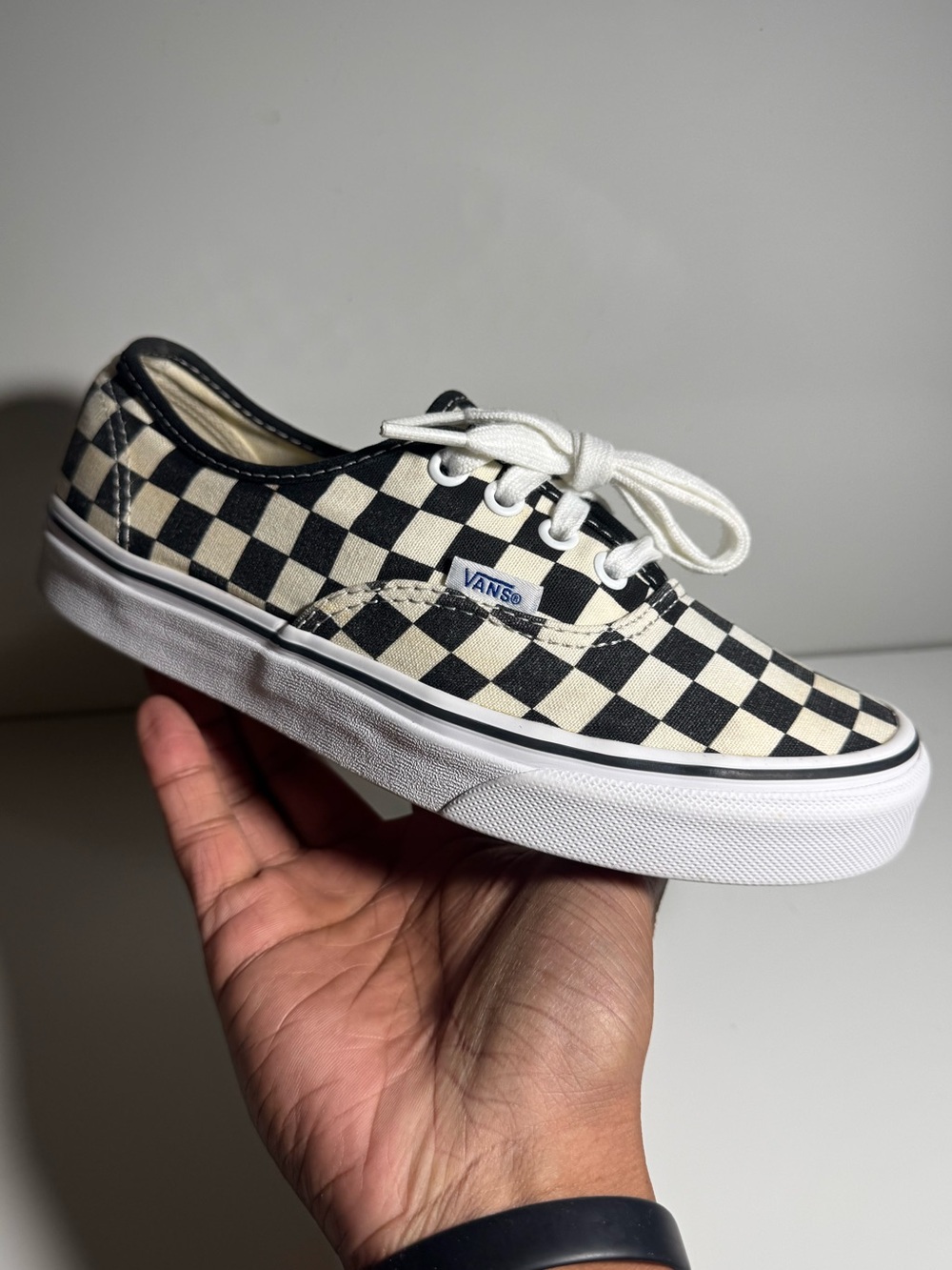 Vans Classic Checkerboard “Golden Coast” Black/Cream Women’s Size 6.5 - Picture 7 of 12